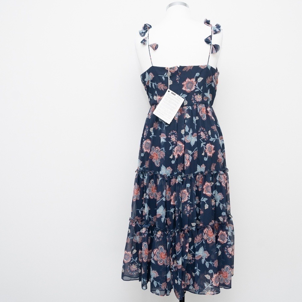 SACHIN & BABI Dalia tiered floral-print chiffon midi dress. - Picture 3 of 15